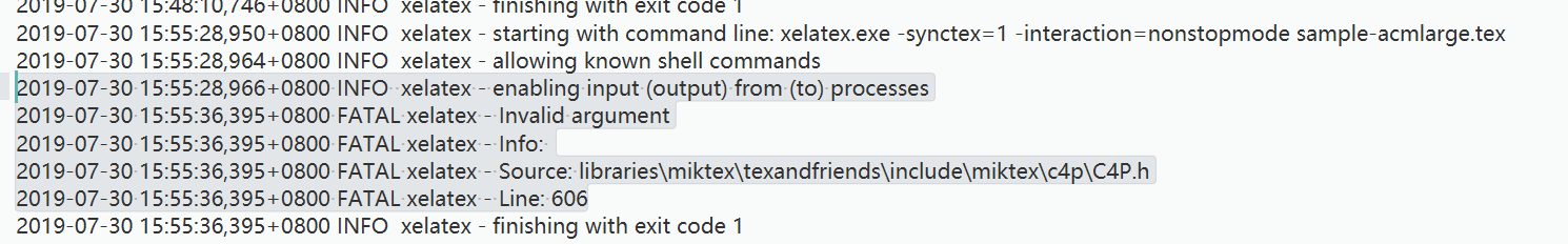 texmaker miktex log file not found
