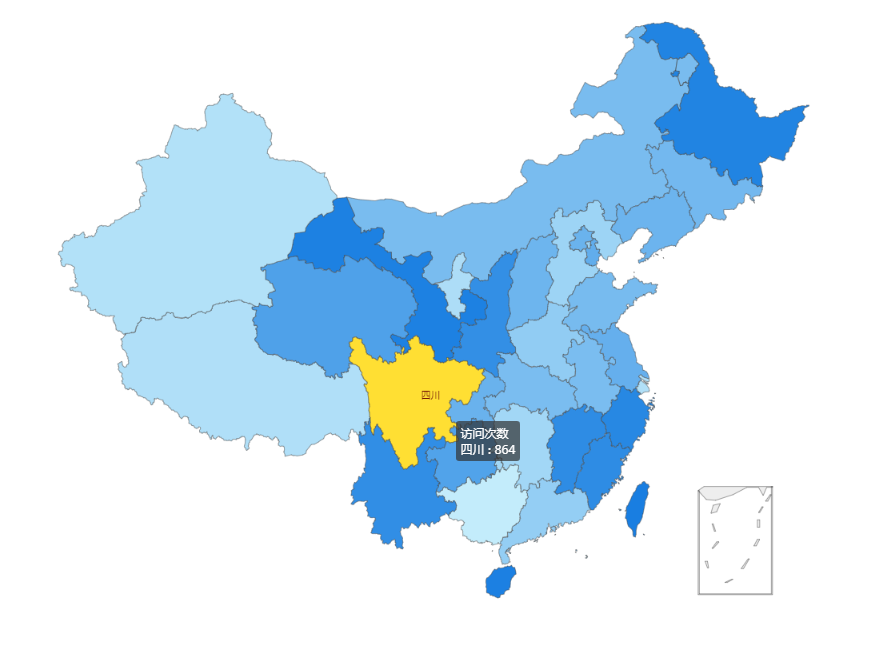 echarts中的中国地图js源码(china.js)