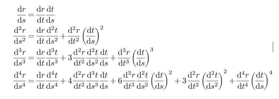 Mathematica 怎么列表展示出复合函数高阶导数公式 Faà di Bruno's formula 关于Mathematica推公式的一些技巧等