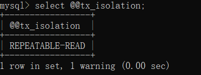 默认隔离级别