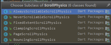 ScrollPhysics 