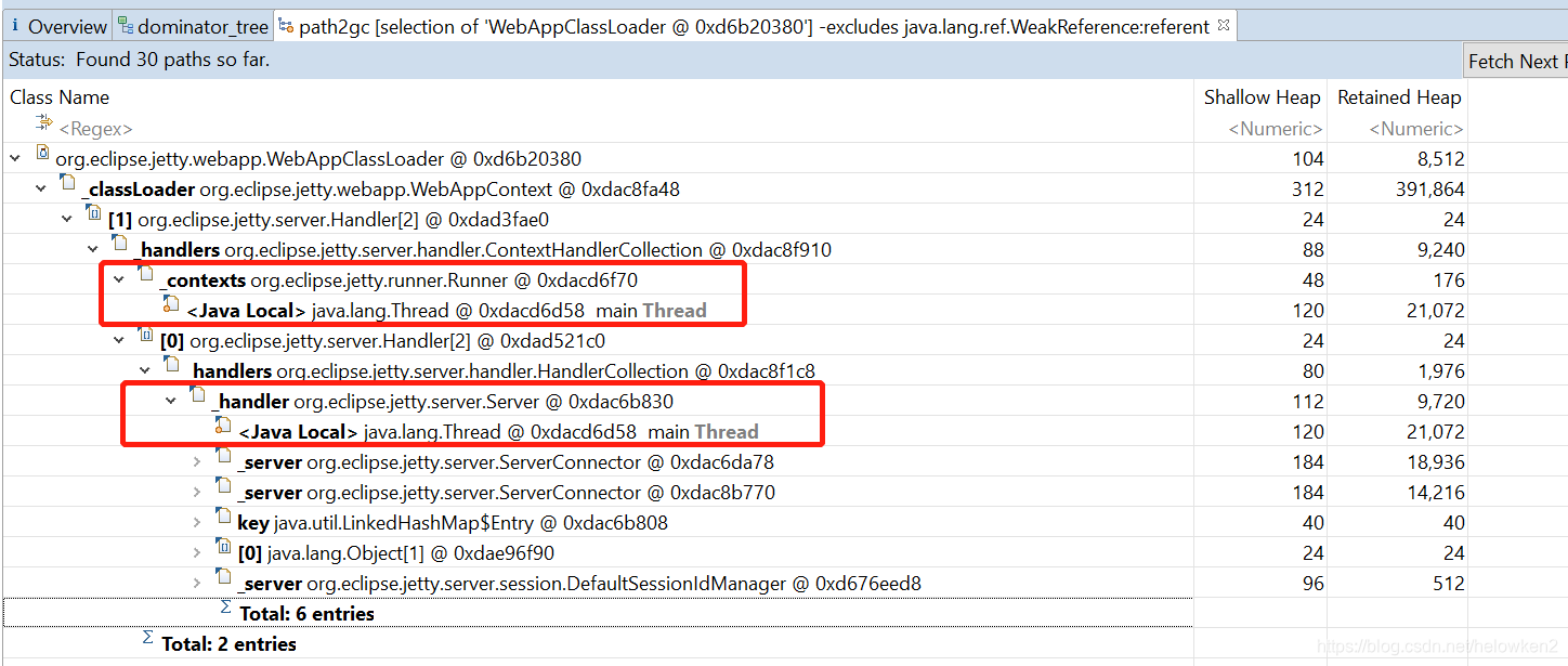 WebAppClassLoader incoming references