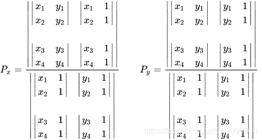 Line–line intersection - Wikipedia