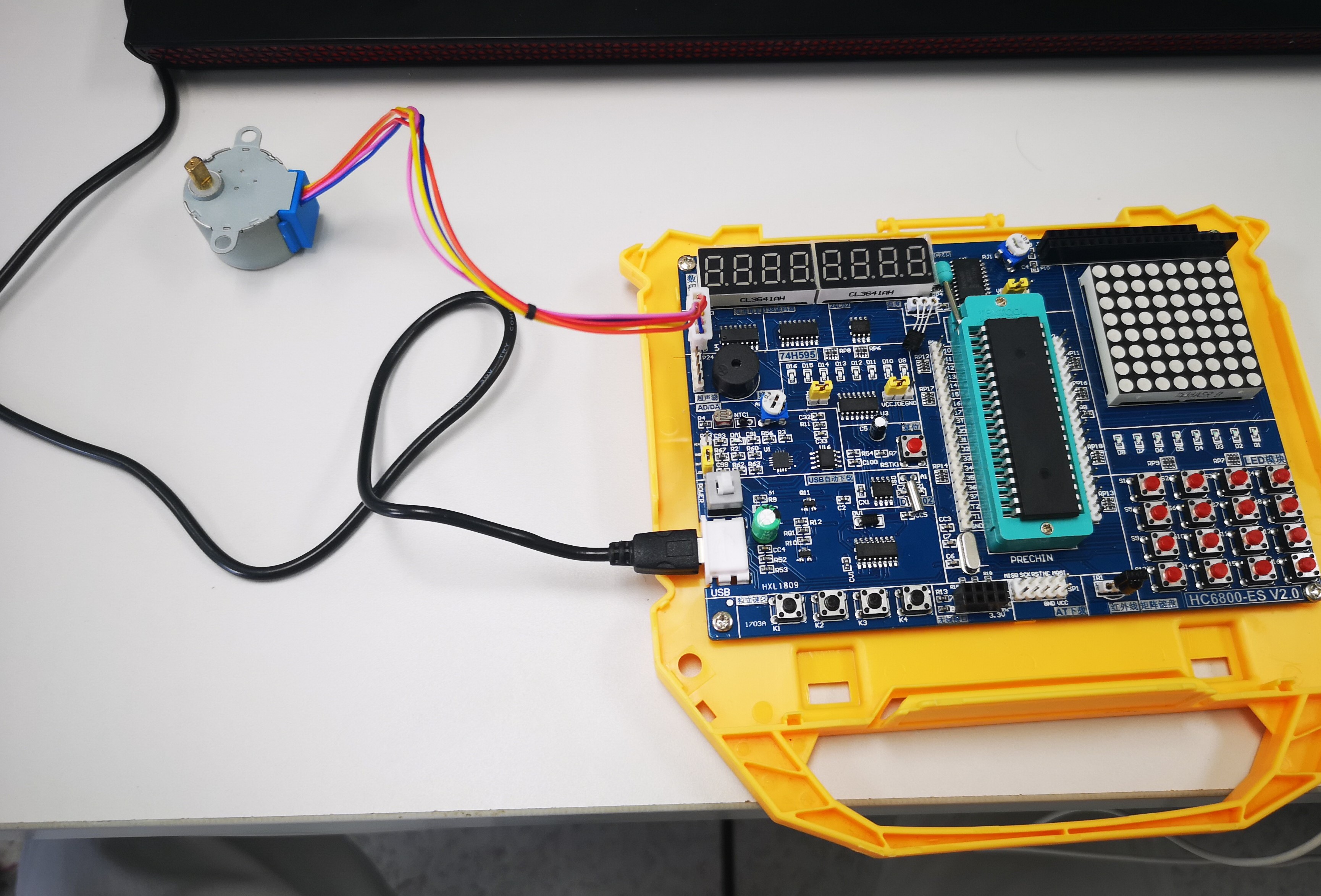 按键控制c51单片机驱动unl2003控制步进电机正反转停止及程序调速-萌新入门_ul2003驱动电机程序-CSDN博客