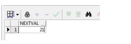 Oracle sequence изменить nextval