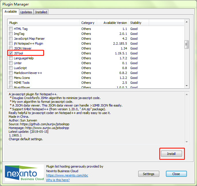 Notepad++一键格式化JavaScript代码，JSTool插件安装 小蓝枣 博客园