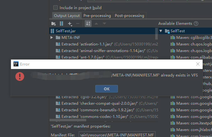 intellij-idea-jar-manifest-mf-java-lang-securityexception-invalid-signature-file-digest