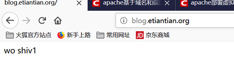 基于域名的apache服务器