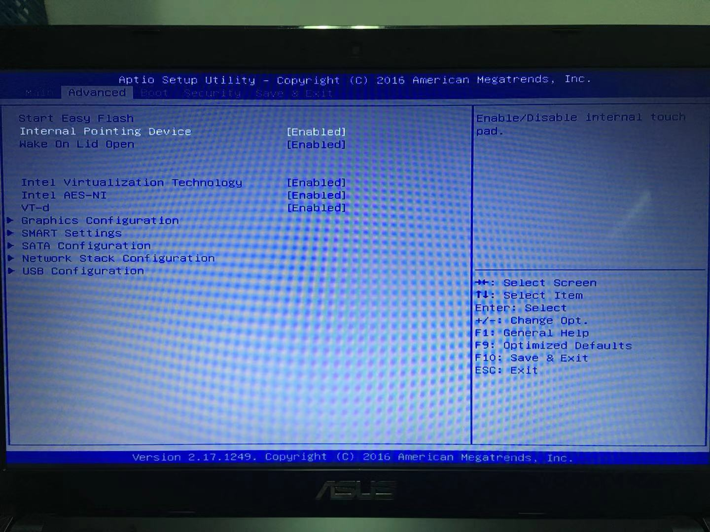 Internal Pointing Device
