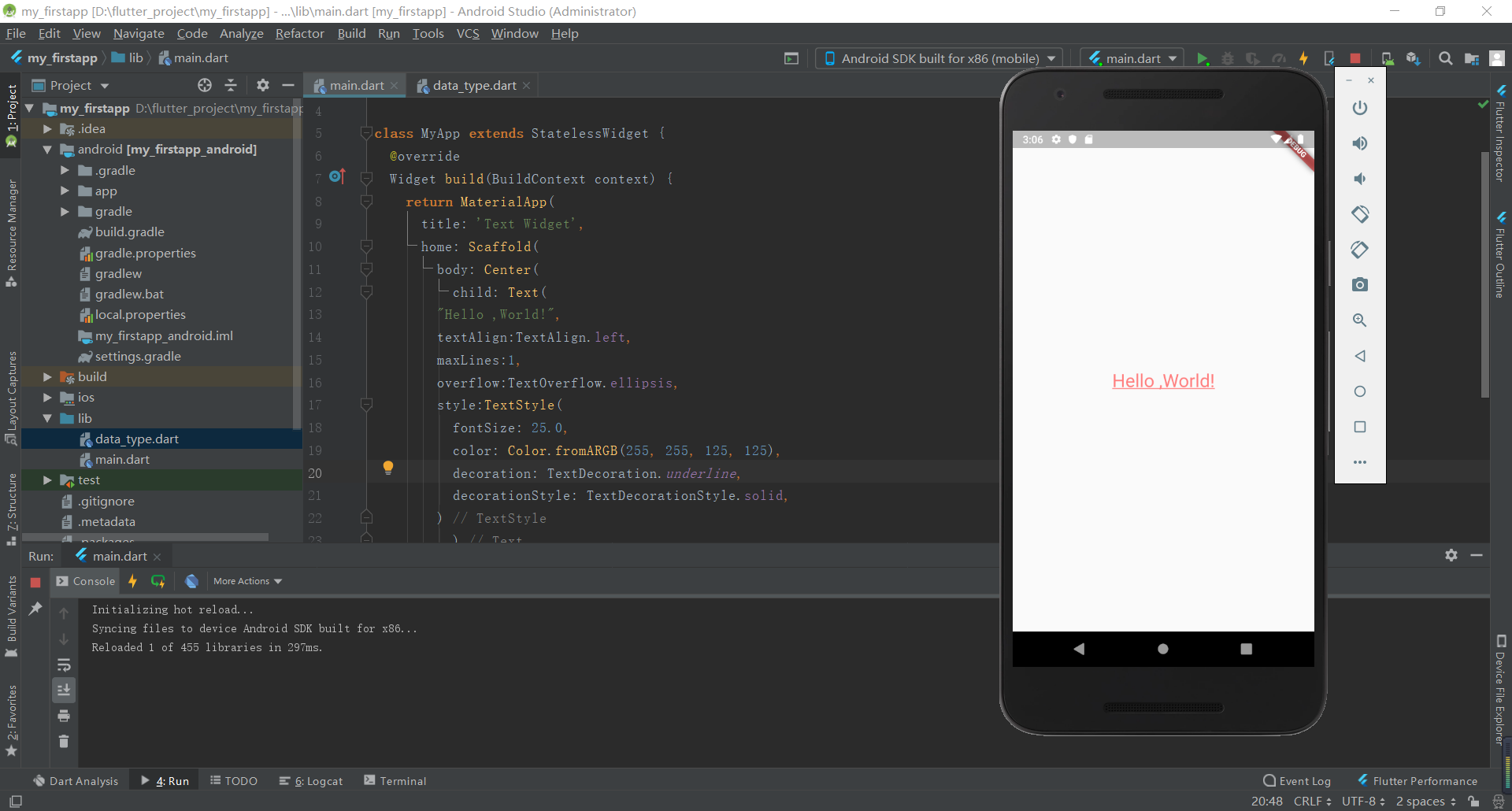 我的第一个APP 以及Android Studio 与Visual Studio Code开发界面对比,还是VSCode好看!_vscode和 ...