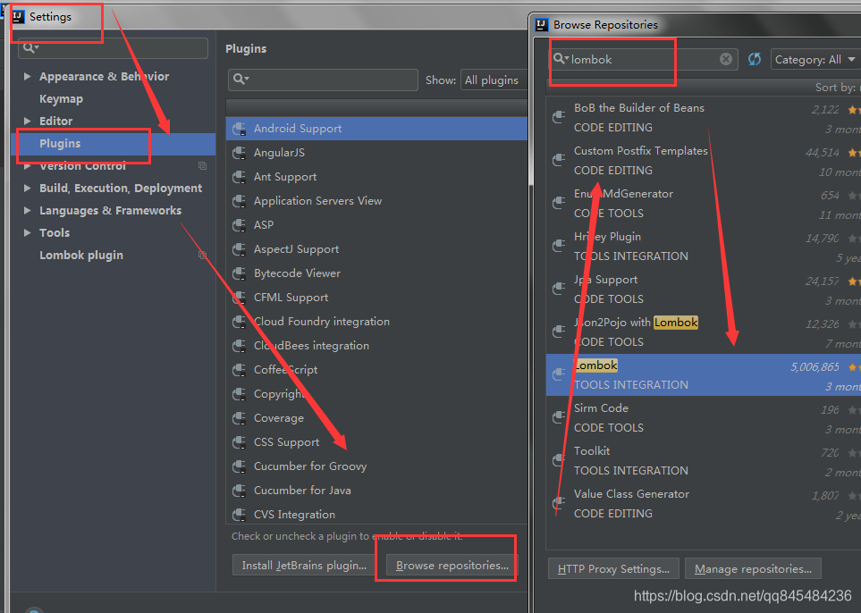 idea install lombok plugin