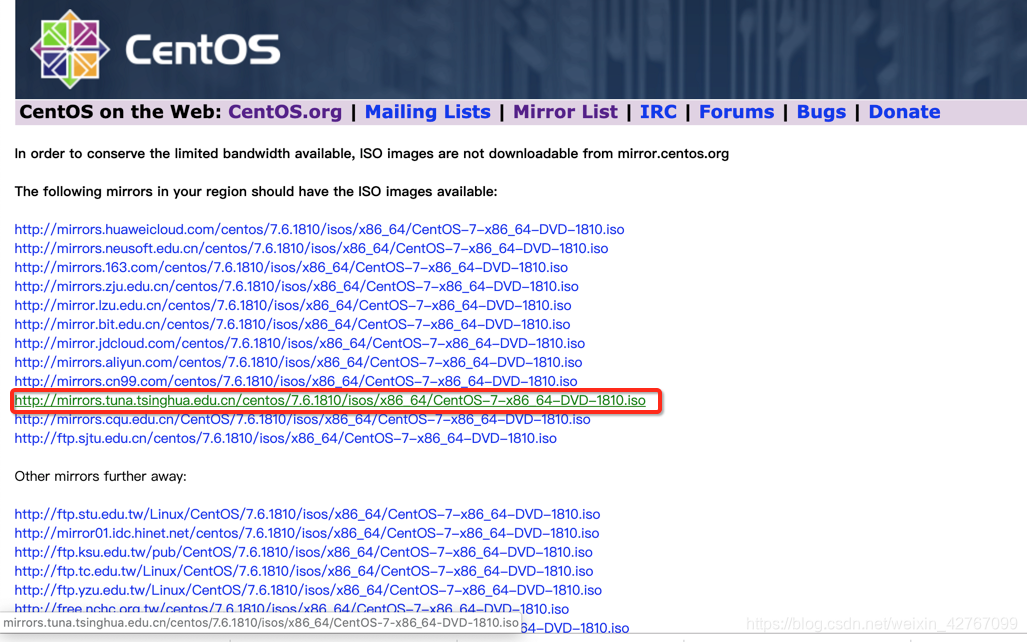 Centos 7镜像官网下载_centos7官网-CSDN博客