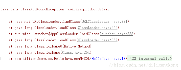 java.lang.ClassNotFoundException:com.mysql.jdbc.Driver的问题