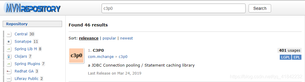 直接搜索c3p0就可以了l
