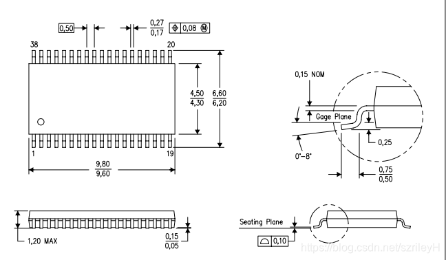 DAC8822QBDBTR德州TI DAC8822双通道乘法数模转换器 封装TSSOP-38