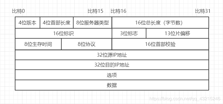 IP协议字段图