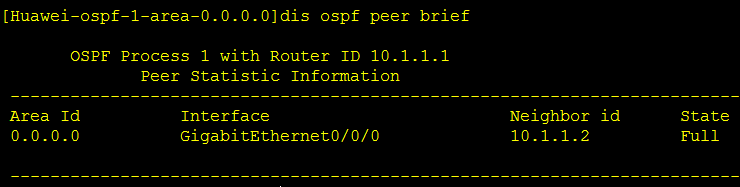 Перезапустить ospf процесс huawei