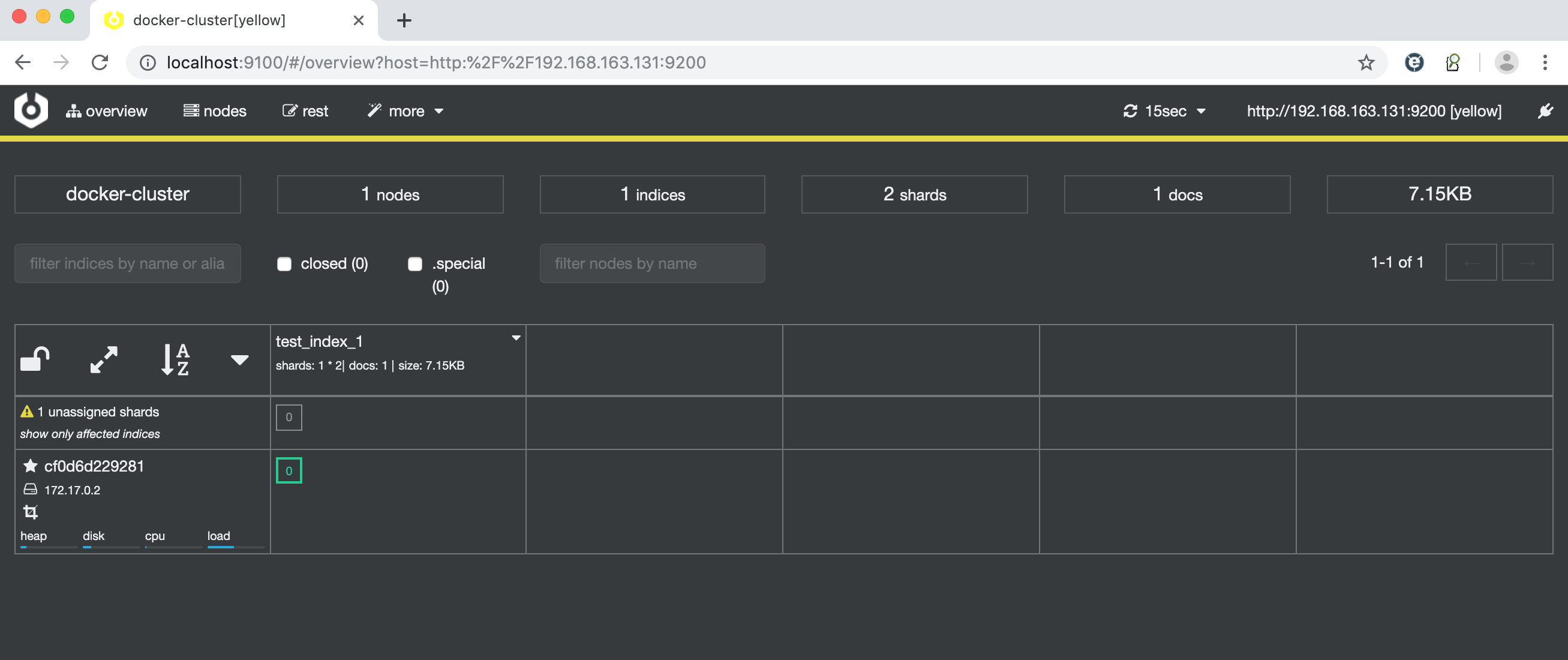 cerebro elasticsearch