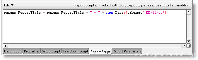 reportscript-params