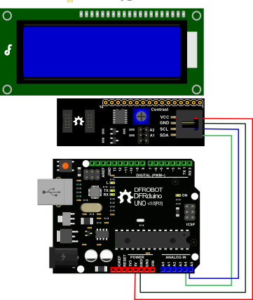 arduino学习笔记-库函数解析_LiquidCrystal_i2c使用说明以及lcd1602的驱动