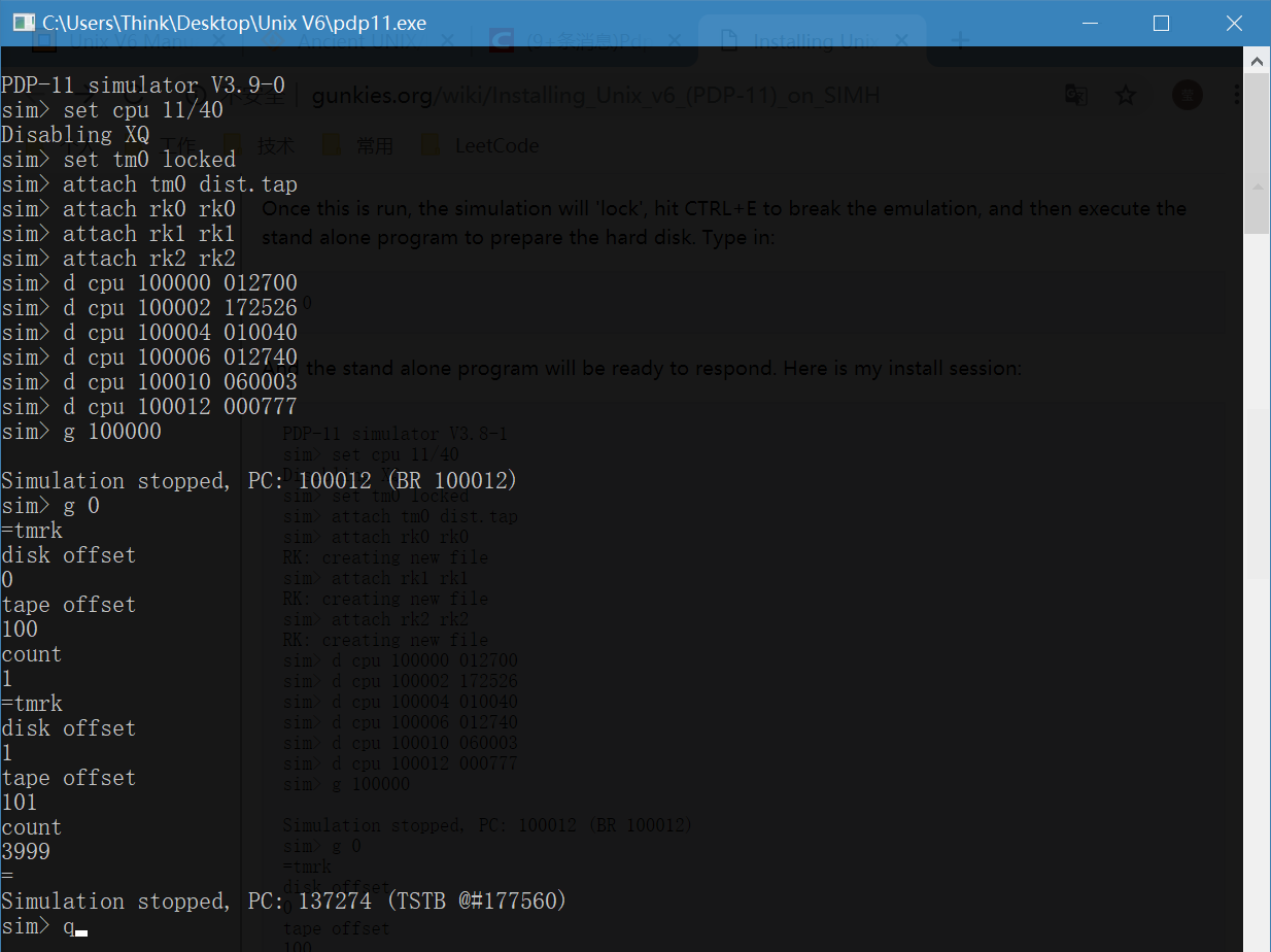 Unix V6 环境搭建：Simh 安装 Unix V6、Unix V6 基本使用以及源代码获取_unix v6镜像-CSDN博客