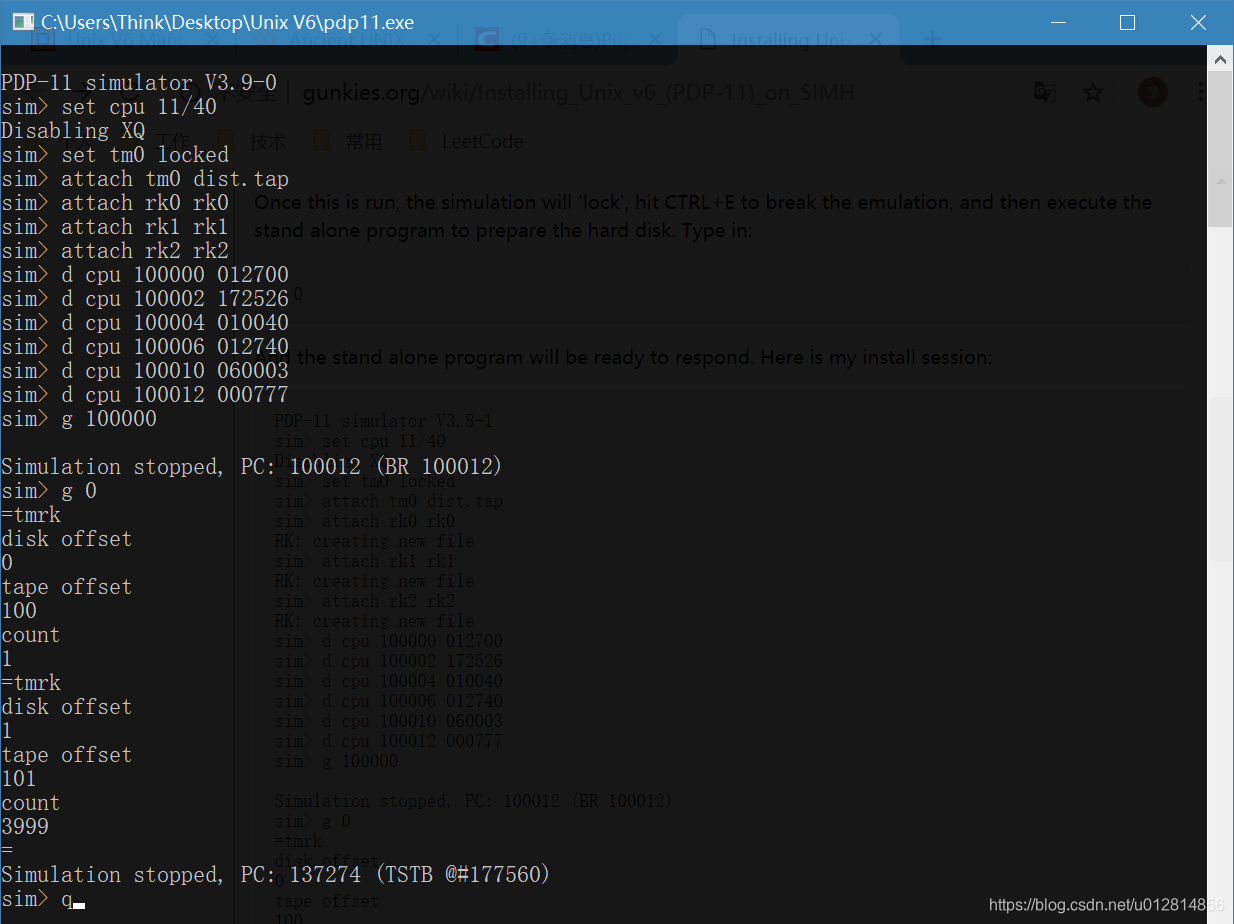 Unix V6 环境搭建:Simh 安装 Unix V6、Unix V6 基本使用以及源代码获取_unix v6镜像-CSDN博客
