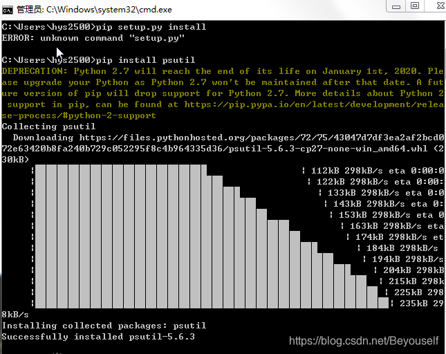 windows 安装psutil_windows下安装psutil_LinAn_的博客-CSDN博客