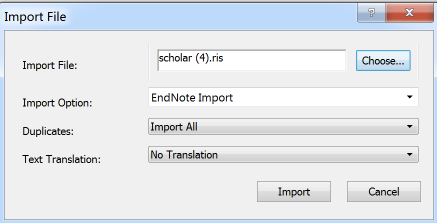 endnote为什么导入ris格式的文献引用后，import reference里什么都没有