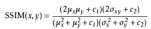 结构相似性计算公式