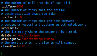 vim zoo.cfg