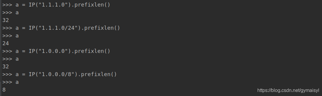 python模块 - - - IPy模块 (IP类)_strnormal-CSDN博客