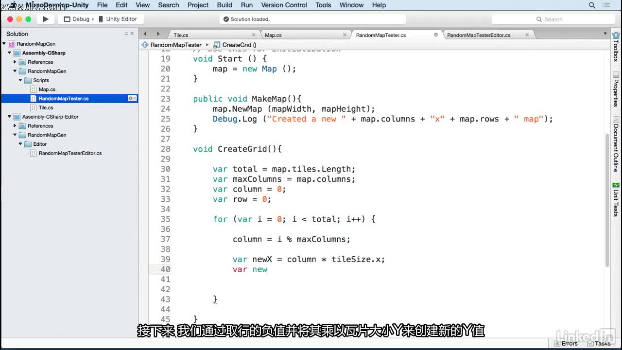 Unity 5 2D Random Map Generation Unity 5 2D Lynda Untiy   20190809173222216 