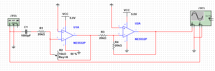 电位器大小的选定根据电路通带增益大小以及带通滤波电路放大倍数进行计算