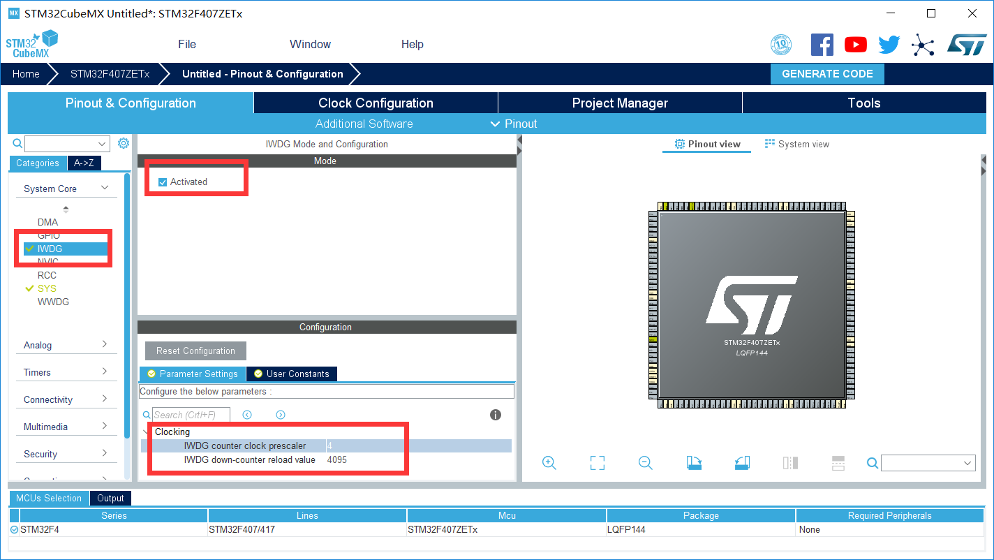 【STM32】HAL库 STM32CubeMX教程五----看门狗(独立看门狗,窗口看门狗)