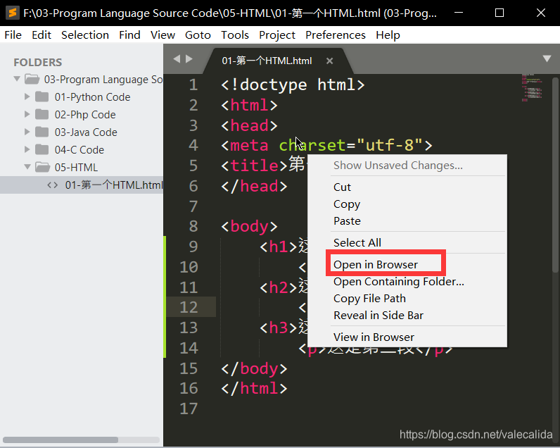 Sublime Text3搭建HTML环境_sublime html-CSDN博客
