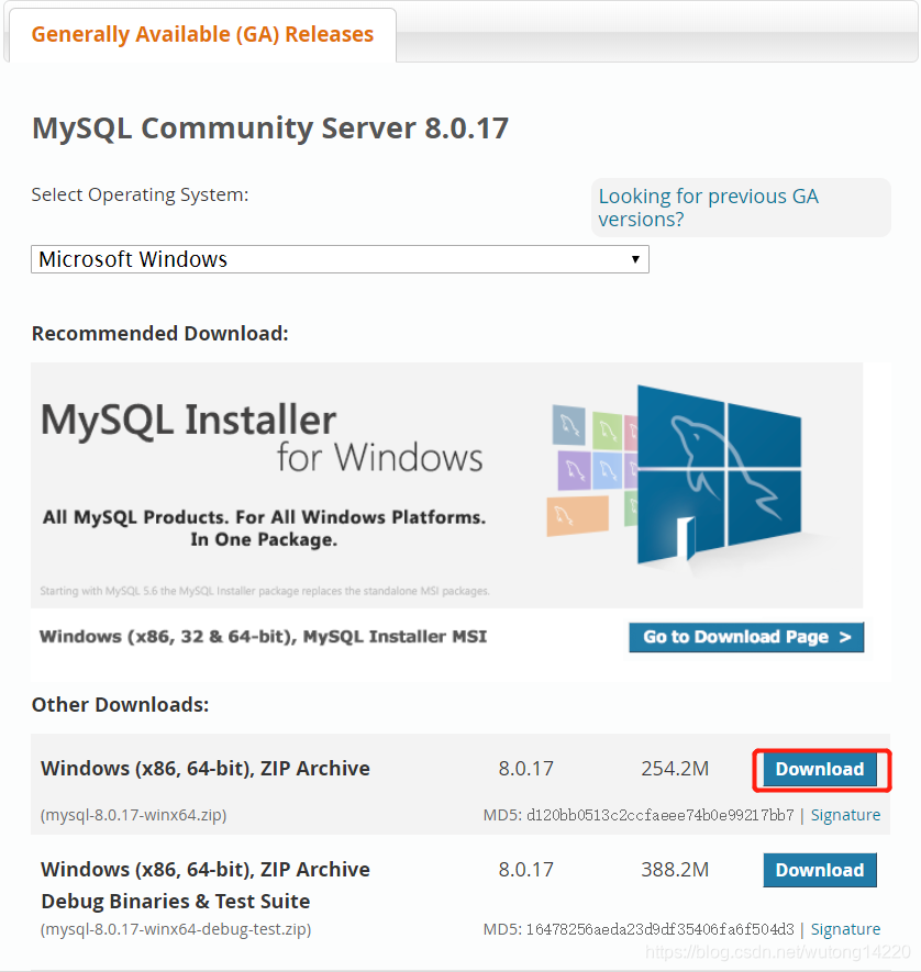 mysql8.0.17