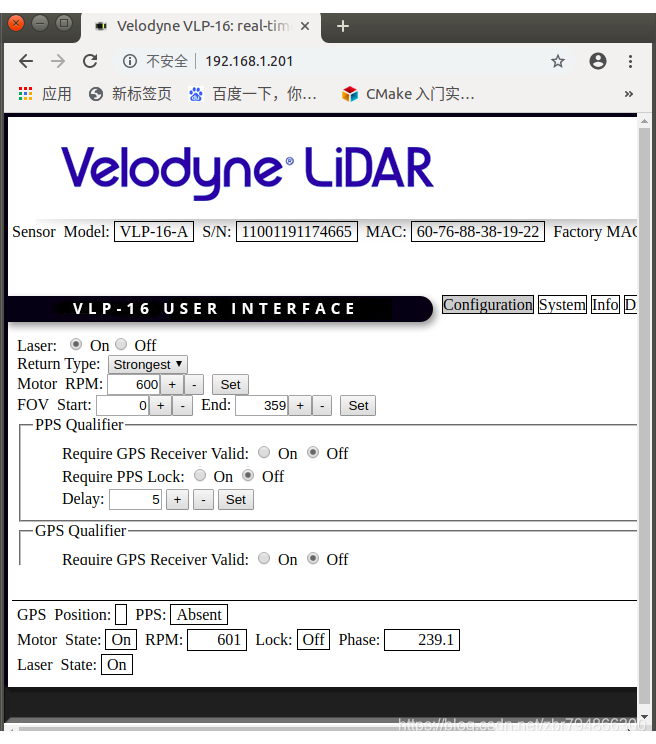 Velodyne VLP16激光雷达的使用(非常详细）_velodyne vlp-16_berry丶的 