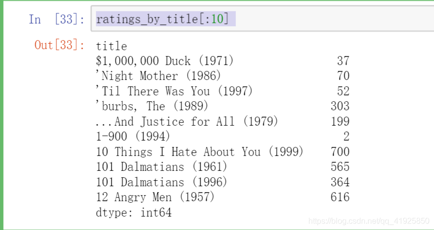Python数据分析案例二:分析MovieLens 1M数据集_赛德克1984的博客-CSDN博客