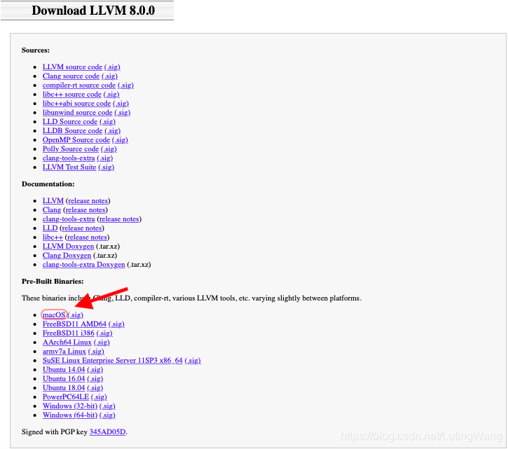 llvm 8.0.0 for macOS