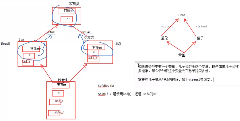 C++基础14-类和对象之多继承与虚继承