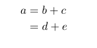 Latex 公式太长，换行等号对其