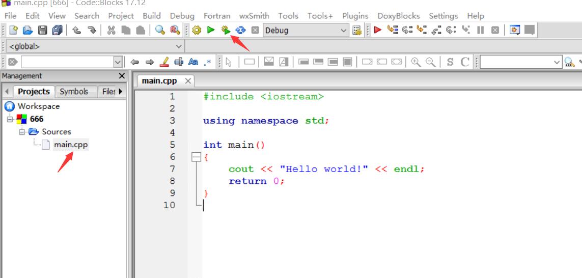 下载安装codeblocks及创建一个c++文件helloworld_为啥code blocks没有helloworldCSDN博客