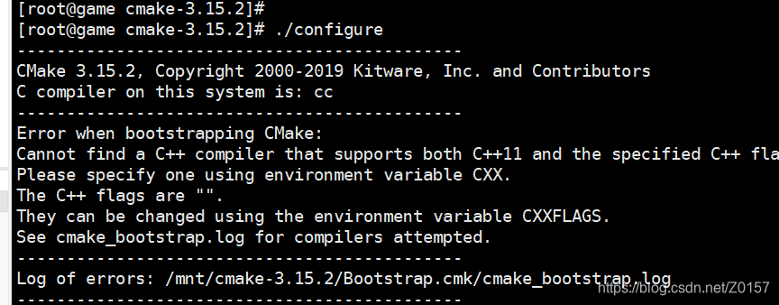 Cannot find a C++ compiler that supports both C++11 and the specified C++ flags. Please specify one