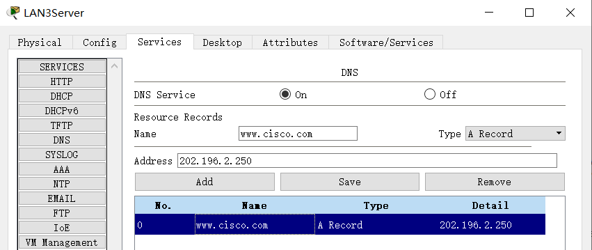 LAN3Server-DNS