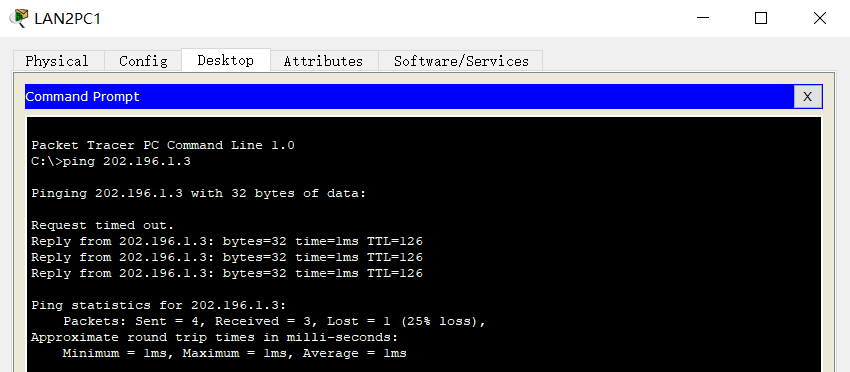 LAN2PC1-ping-LAN1PPC1