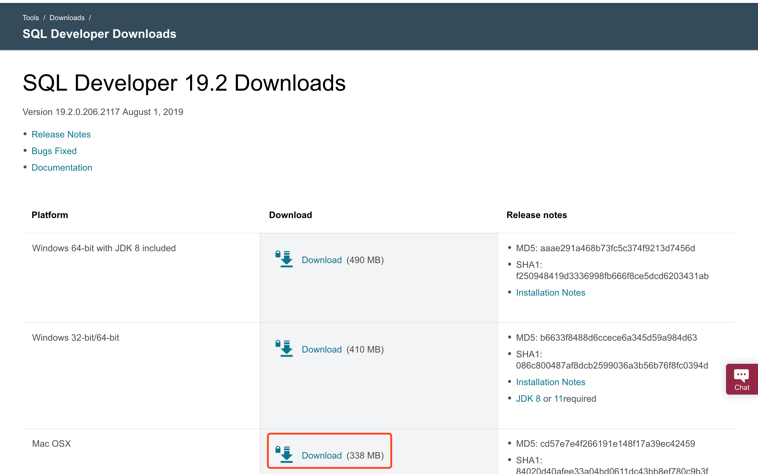 oracle sql developer for mac os