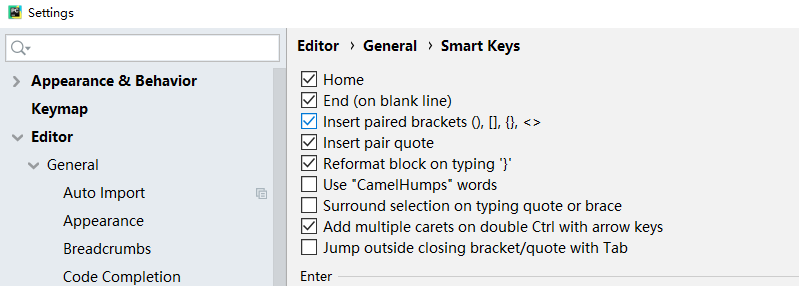 pycharm 自动补全括号 引号