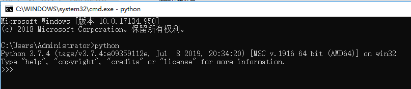 win10 安装 python 3.7.4