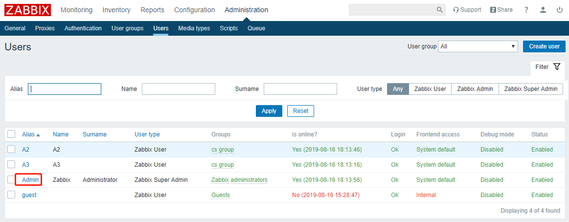 zabbix 通过 telegram-bot 发送告警信息