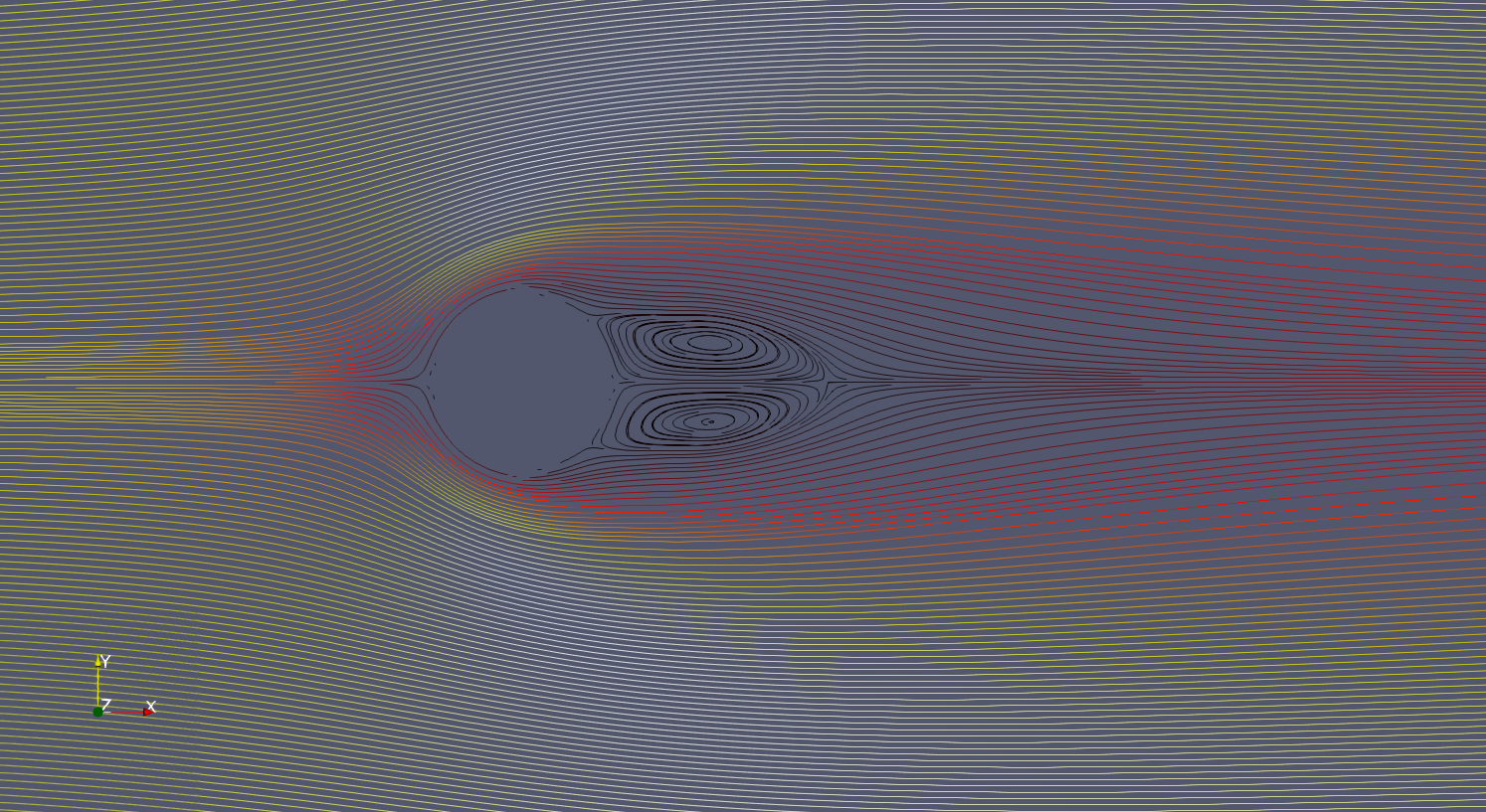 Paraview中的evenlyspacedstreamlines2d Filter 实现二维平面上流线 的均匀分布 黄岛主 的博客 Csdn博客 Paraview二维流线图